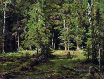 Gehölz Werke - Wald 3 klassische Landschaft Ivan Ivanovich Bäume